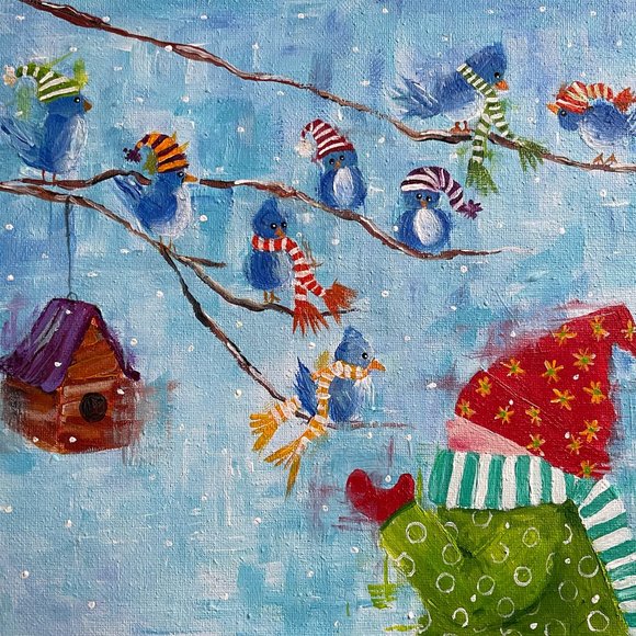 " Winter Friends" - Picture 1 of 3